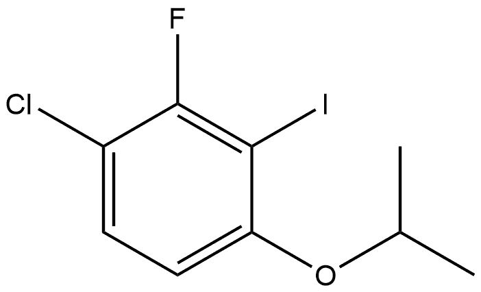 1-Chloro-2-fluoro-3-iodo-4-(1-methylethoxy)benzene 结构式