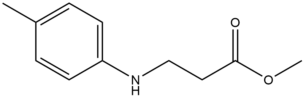 β-Alanine, N-(4-methylphenyl)-, methyl ester Structure