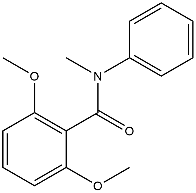 2,6-Dimethoxy-N-methyl-N-phenylbenzamide Struktur