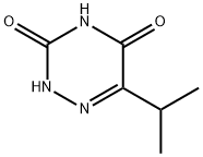 1,2,4-Triazine-3,5(2H,4H)-dione, 6-(1-methylethyl)- Struktur