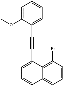 Naphthalene, 1-bromo-8-[2-(2-methoxyphenyl)ethynyl]- Structure