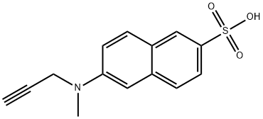 6-(methyl(prop-2-yn-1-yl)amino)naphthalene-2-sulfonic acid Structure