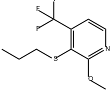 Pyridine, 2-methoxy-3-(propylthio)-4-(trifluoromethyl)- Structure