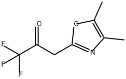 3-(4,5-二甲基-2-噁唑基)-1,1,1-三氟-2-丙酮, 219726-59-7, 结构式