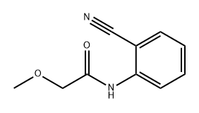 Acetamide, N-(2-cyanophenyl)-2-methoxy- 结构式
