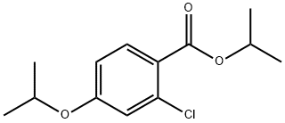 Benzoic acid, 2-chloro-4-(1-methylethoxy)-, 1-methylethyl ester Struktur