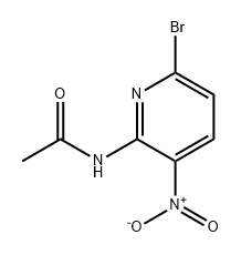 Acetamide, N-(6-bromo-3-nitro-2-pyridinyl)- 化学構造式