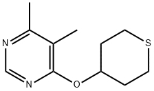4,5-Dimethyl-6-(thian-4-yloxy)pyrimidine Struktur