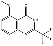 5-Methoxy-2-(trifluoromethyl)quinazolin-4-ol 化学構造式