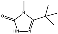 3H-1,2,4-Triazol-3-one, 5-(1,1-dimethylethyl)-2,4-dihydro-4-methyl- Struktur