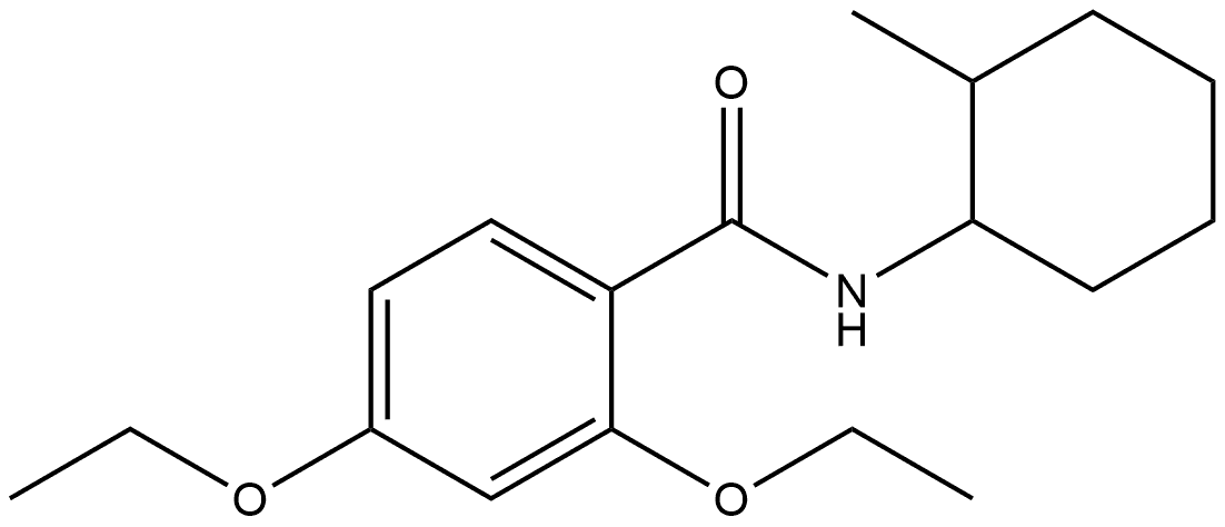 2,4-Diethoxy-N-(2-methylcyclohexyl)benzamide Structure