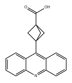 Bicyclo[1.1.1]pentane-1-carboxylic acid, 3-(9-acridinyl)- 结构式