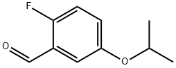 2-Fluoro-5-isopropoxybenzaldehyde 结构式