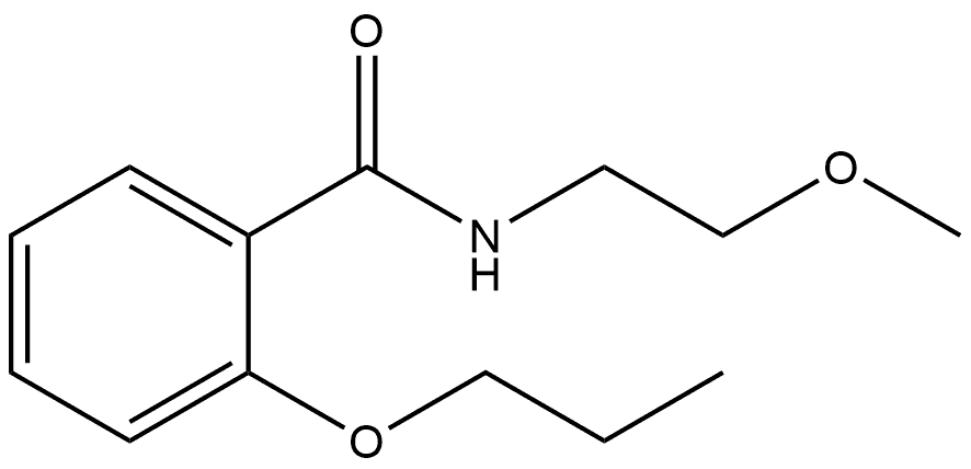 N-(2-Methoxyethyl)-2-propoxybenzamide 结构式