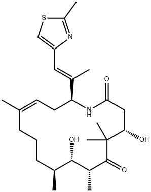 219989-87-4 Azacyclohexadec-13-ene-2,6-dione, 4,8-dihydroxy-5,5,7,9,13-pentamethyl-16-[(1E)-1-methyl-2-(2-methyl-4-thiazolyl)ethenyl]-, (4S,7R,8S,9S,13Z,16S)-