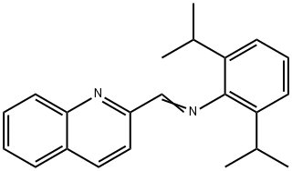 2,6-Diisopropyl-N-(quinolin-2-ylmethylene)aniline Struktur