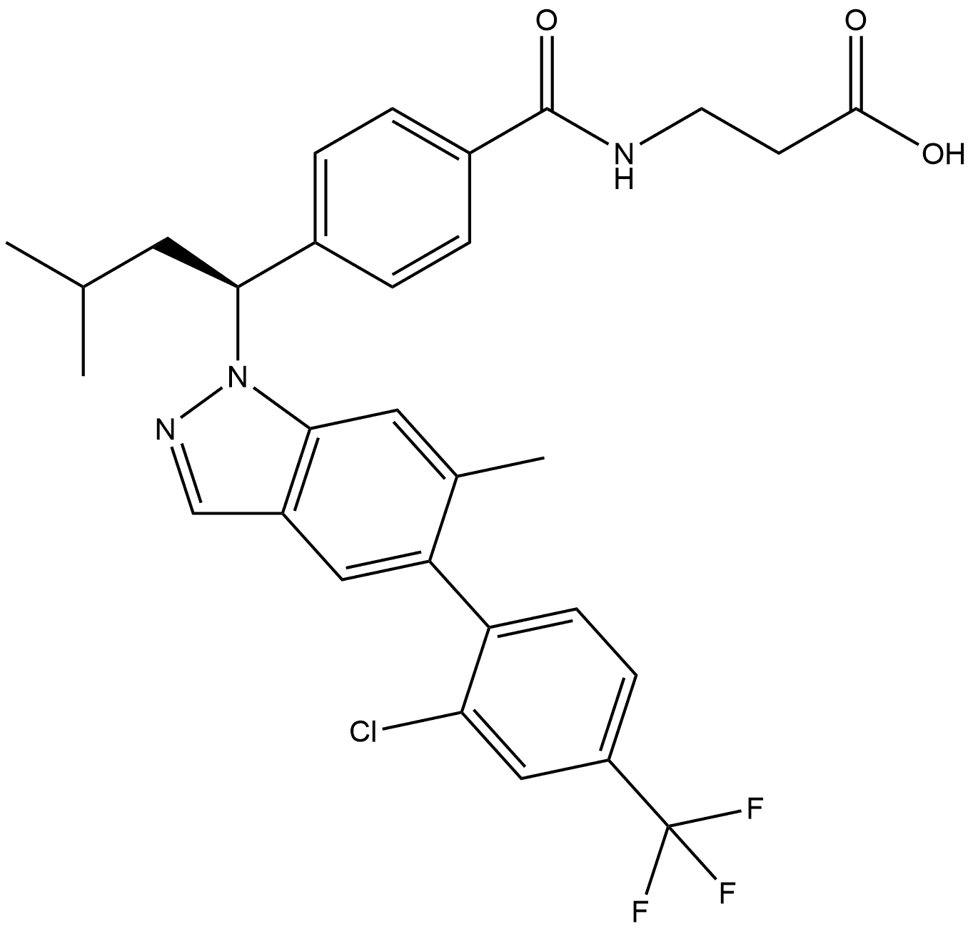 Glucagon receptor antagonists-5 结构式