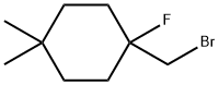 Cyclohexane, 1-(bromomethyl)-1-fluoro-4,4-dimethyl- Structure