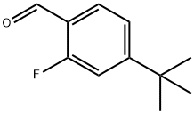 Benzaldehyde, 4-(1,1-dimethylethyl)-2-fluoro- Structure