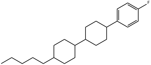 4-(4-氟苯基)-4'-戊基-1,1'-二(环己烷) 结构式