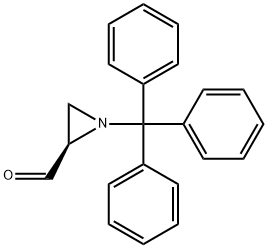 2-Aziridinecarboxaldehyde, 1-(triphenylmethyl)-, (2R)- Struktur