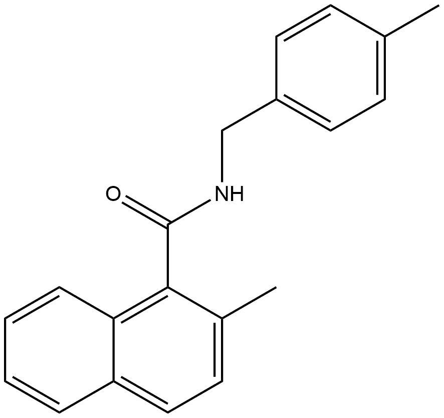 2-Methyl-N-[(4-methylphenyl)methyl]-1-naphthalenecarboxamide,2202027-88-9,结构式