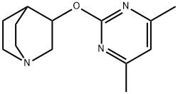 3-((4,6-Dimethylpyrimidin-2-yl)oxy)quinuclidine 结构式
