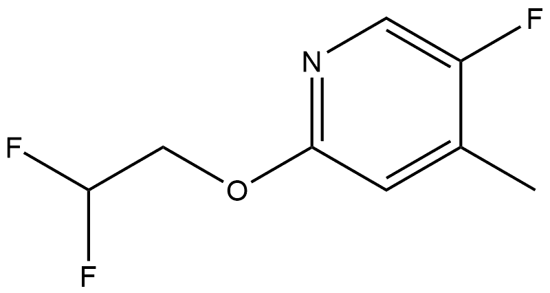 2-(2,2-Difluoroethoxy)-5-fluoro-4-methylpyridine Structure