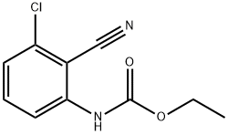 Ethyl N-(3-chloro-2-cyanophenyl)carbamate Struktur