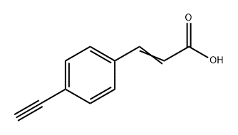 (E)-3-(4-乙炔基苯基)丙烯酸,2202708-31-2,结构式