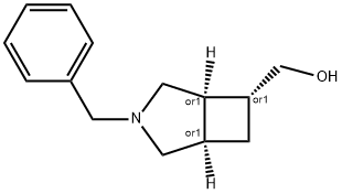 rel-((1R,5R,6R)-3-benzyl-3-azabicyclo[3.2.0]heptan) 化学構造式