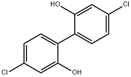 [1,1'-Biphenyl]-2,2'-diol, 4,4'-dichloro- 化学構造式