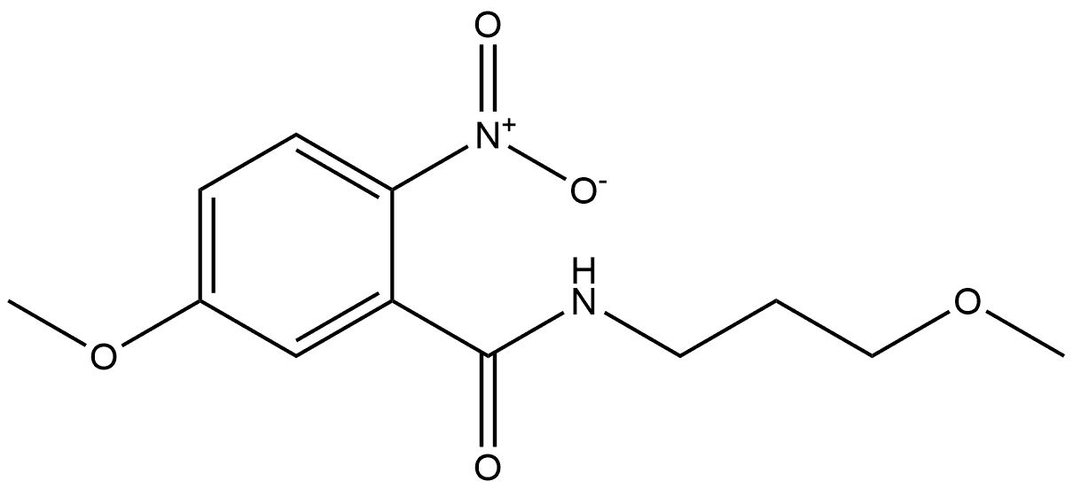 5-methoxy-N-(3-methoxypropyl)-2-nitrobenzamide Structure