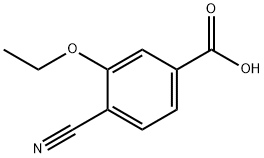 Benzoic acid, 4-cyano-3-ethoxy- Struktur