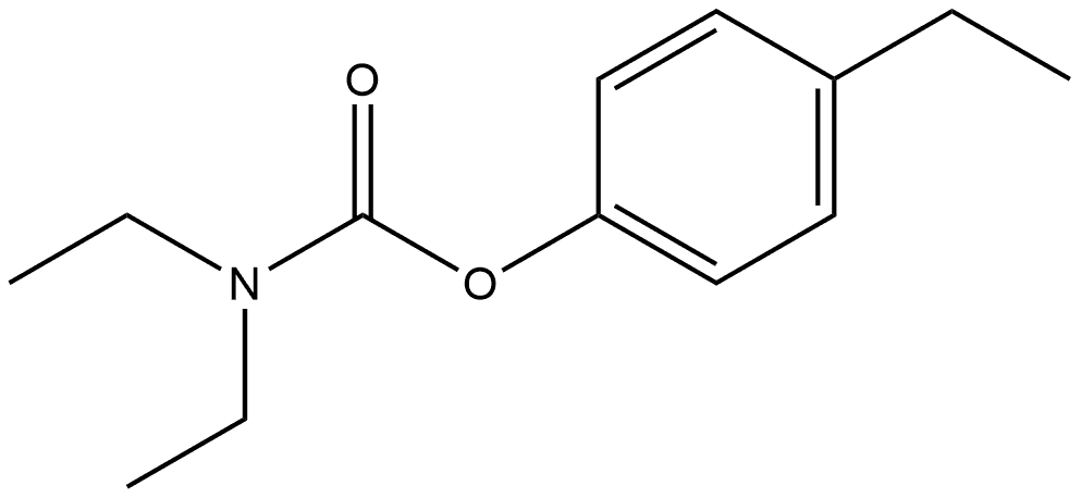 4-Ethylphenyl N,N-diethylcarbamate Structure