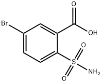 Benzoic acid, 2-(aminosulfonyl)-5-bromo- Structure
