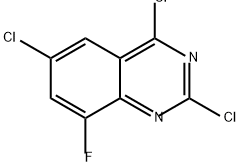 Quinazoline, 2,4,6-trichloro-8-fluoro- Structure
