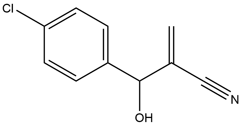 Benzenepropanenitrile, 4-chloro-b-hydroxy-a-methylene-,22056-04-8,结构式