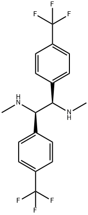 1,2-Ethanediamine, N,N'-dimethyl-1,2-bis[4-(trifluoromethyl)phenyl]-, (1R,2R)- (9CI),220665-47-4,结构式