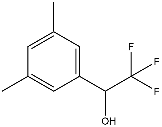 1-(3,5-二甲基苯基)-2,2,2-三氟乙-1-醇 结构式