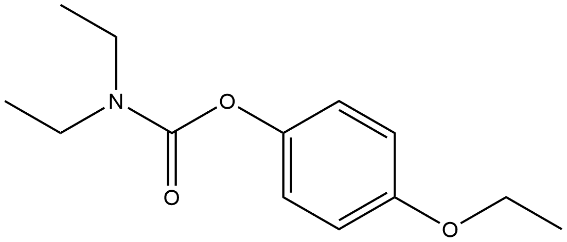 4-Ethoxyphenyl N,N-diethylcarbamate Structure