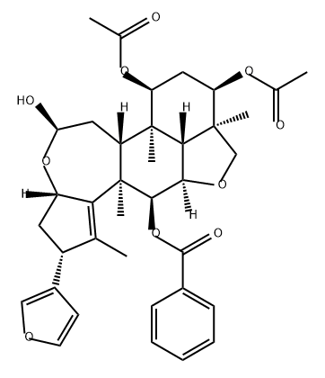 220698-26-0 3H,5H-Cyclopent[a]isobenzofuro[7,1-gh][3]benzoxepin-5,7,9,12-tetrol, 2-(3-furanyl)-2,3a,6,6a,6b,7,8,9,9a,10,11a,11b,12,12a-tetradecahydro-1,6b,9a,12a-tetramethyl-, 7,9-diacetate 12-benzoate, (2R,3aS,5R,6aR,6bR,7S,9R,9aR,11aR,11bR,12S,12aR)-