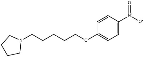 Pyrrolidine, 1-[5-(4-nitrophenoxy)pentyl]- Structure