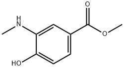 Benzoic acid, 4-hydroxy-3-(methylamino)-, methyl ester Structure
