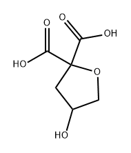 2,2(3H)-Furandicarboxylic acid, dihydro-4-hydroxy- Structure