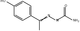 Hydrazinecarboxamide, 2-[1-(4-hydroxyphenyl)ethylidene]- Structure