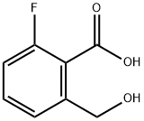 Benzoic acid, 2-fluoro-6-(hydroxymethyl)- Struktur
