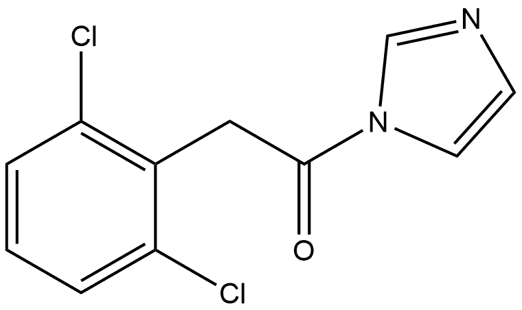 2-(2,6-Dichlorophenyl)-1-(1H-imidazol-1-yl)ethanone 结构式