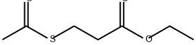 Propanoic acid, 3-(acetylthio)-, ethyl ester Structure