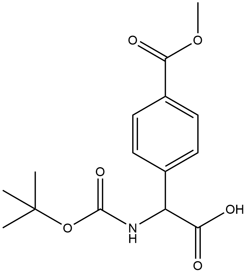 221243-27-2 2-((叔丁氧羰基)氨基)-2-(4-(甲氧羰基)苯基)乙酸